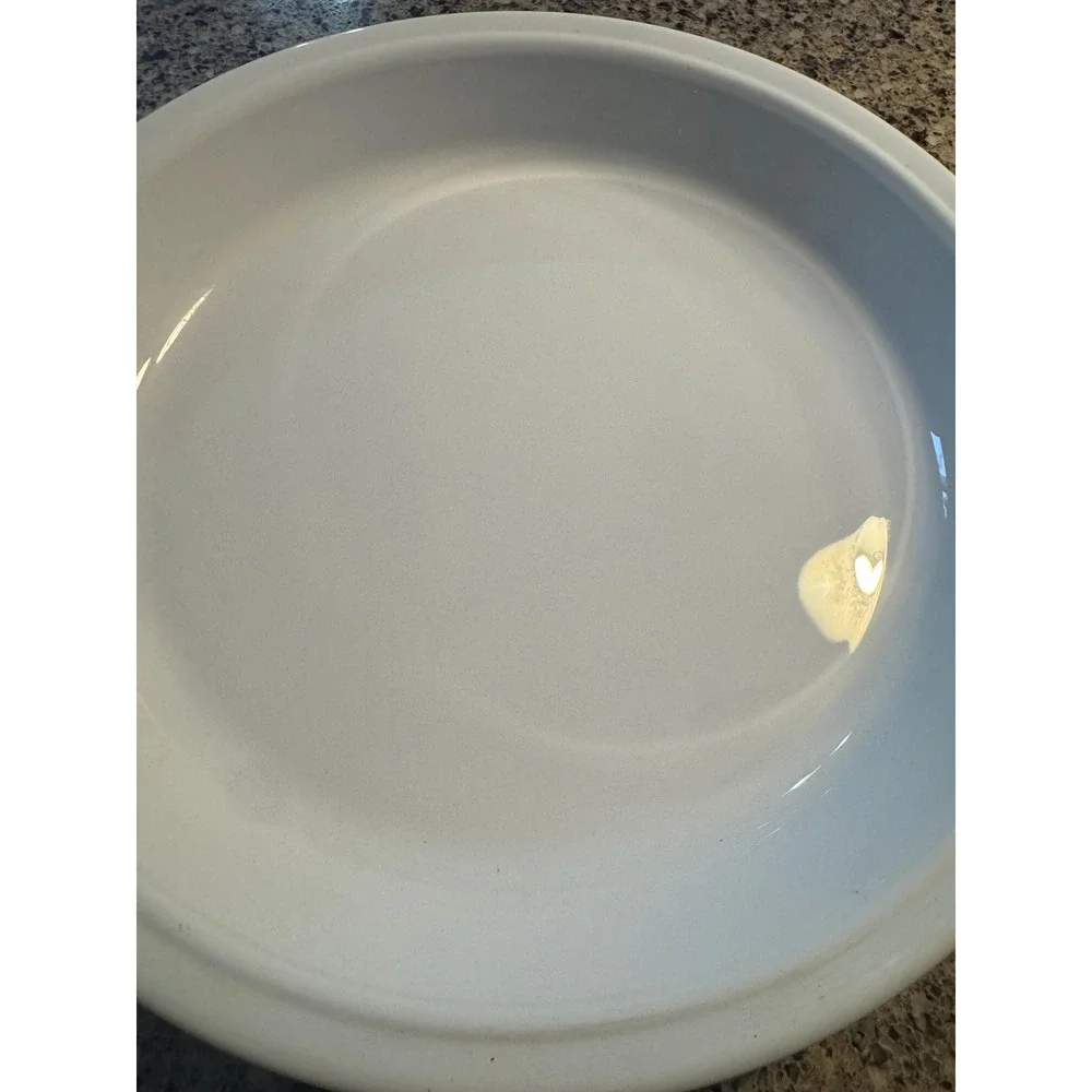 2 Corning Ware French White & Cornflower Pie Plate Dish 9 inch P309 VTG Clean!